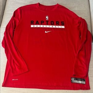 Nike Toronto Raptors Long Sleeve Dri-Fit Tee